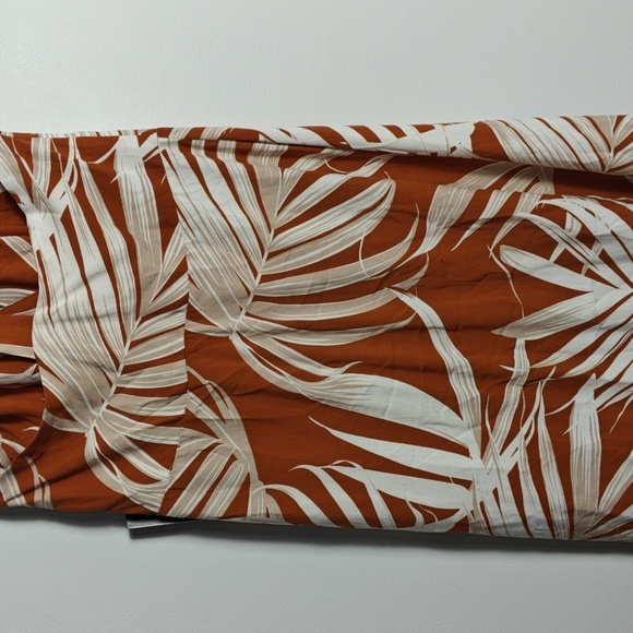 EXPRESS Halter Maxi Dress in Orange and White Size Small - Picture 14 of 15